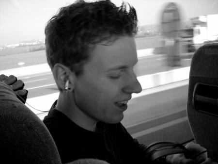 Sylvain dans le bus